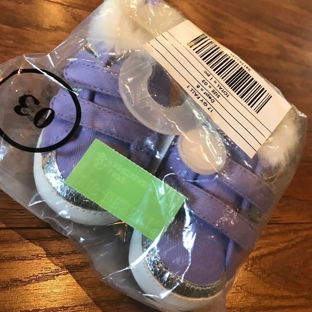 Gymboree Purple Wing Shoes with Fur